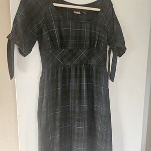 Halogen Plaid Baby Doll Dress